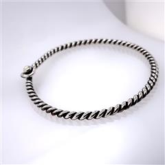 James Avery Sterling Silver Twisted Hook-On Bracelet